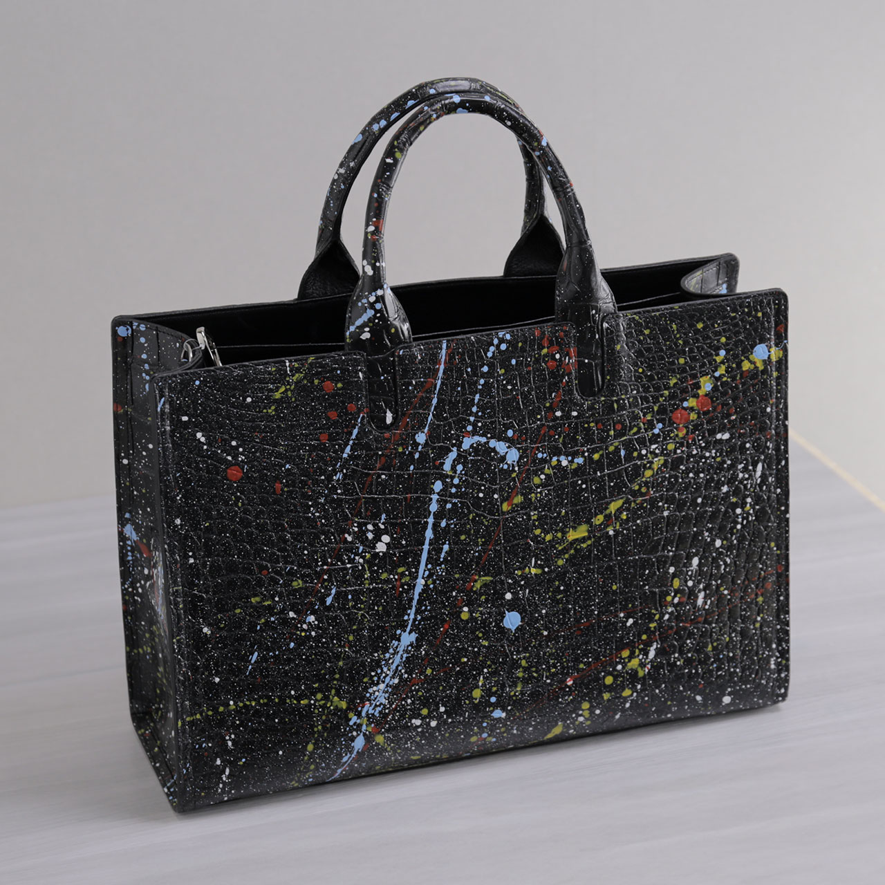 クロコダイル ビジネスバッグ メンズ 日本製 センター取り 2WAY