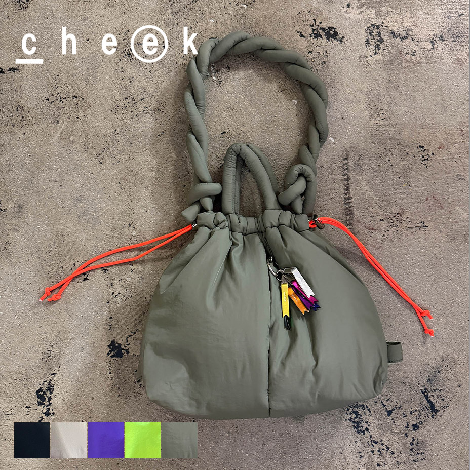 cheek バッグ 巾着バッグ ショルダー 2way レディース 巾着ショルダー