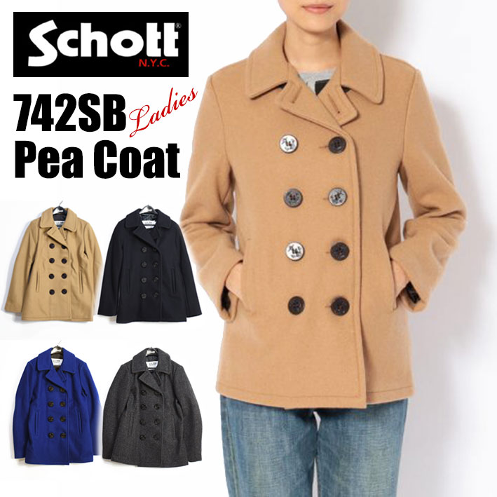 Schott N.Y.C（ショット） Schott レディース ピーコート 742SB BOYS