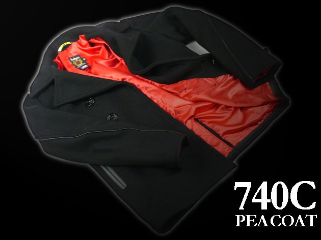 Schott N.Y.C（ショット） Schott PEACOAT LEATHER PIPING ピーコート