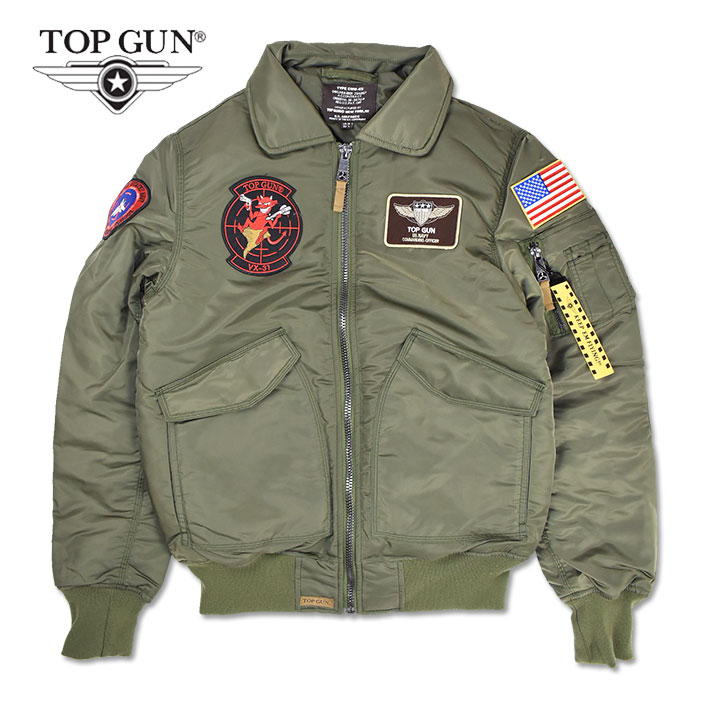 TOP GUN トップガン CWU-45 ミリタリー フライトジャケット メンズ