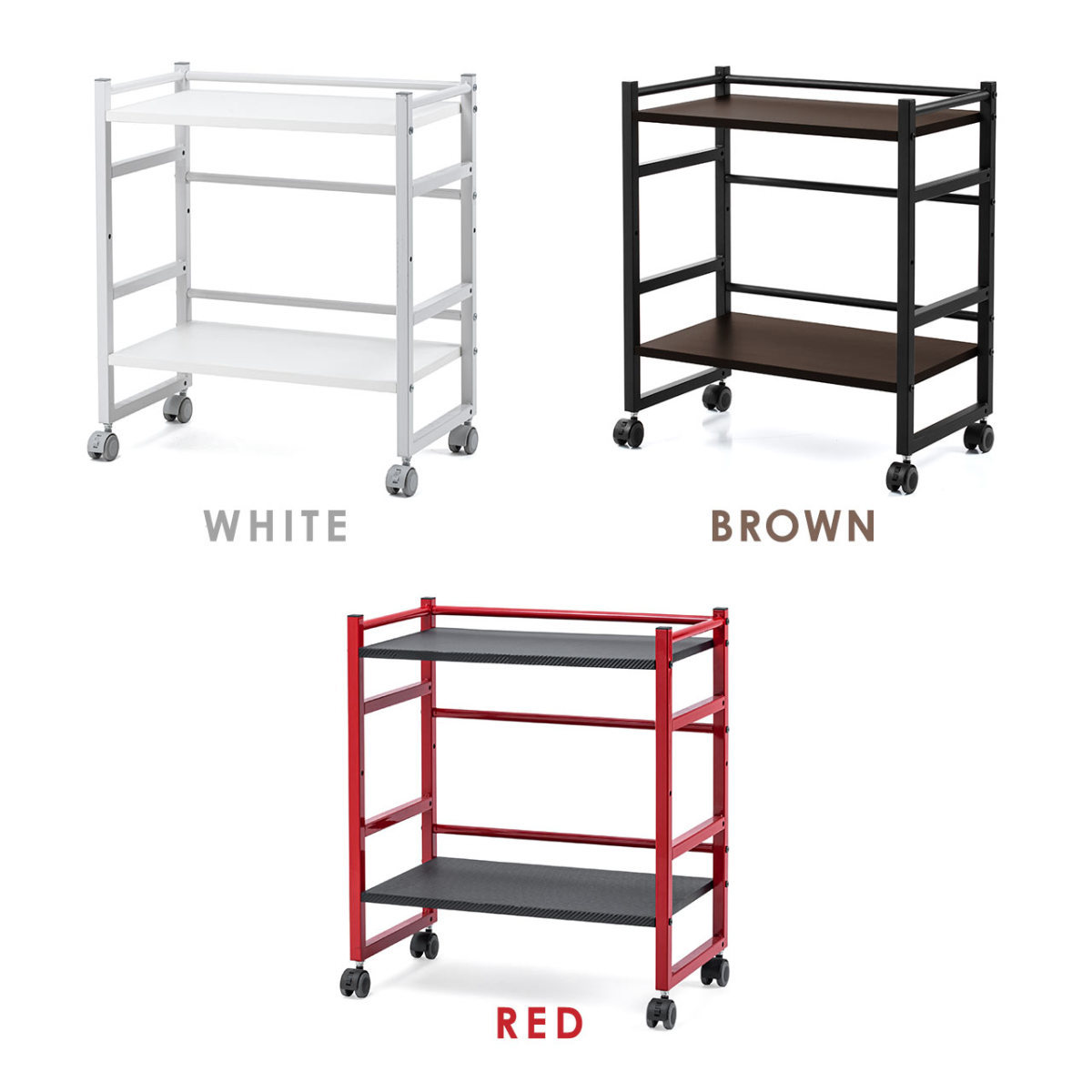 SANWA SUPPLY（サンワサプライ） ファイルワゴン ファイルラック 2段