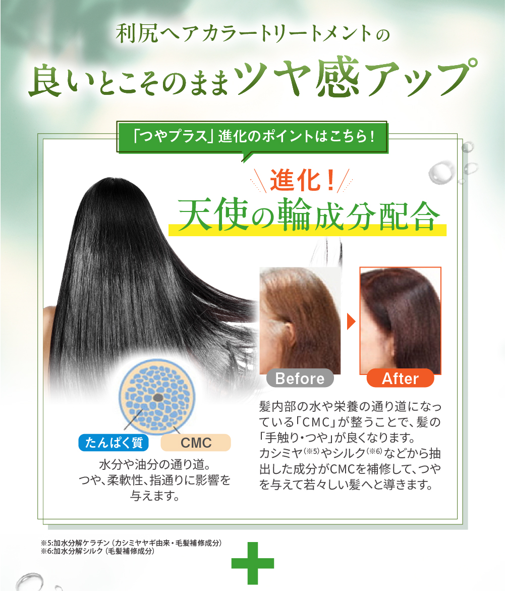 利尻 利尻ヘアカラートリートメント つやプラス 3本セット 150g 無添加