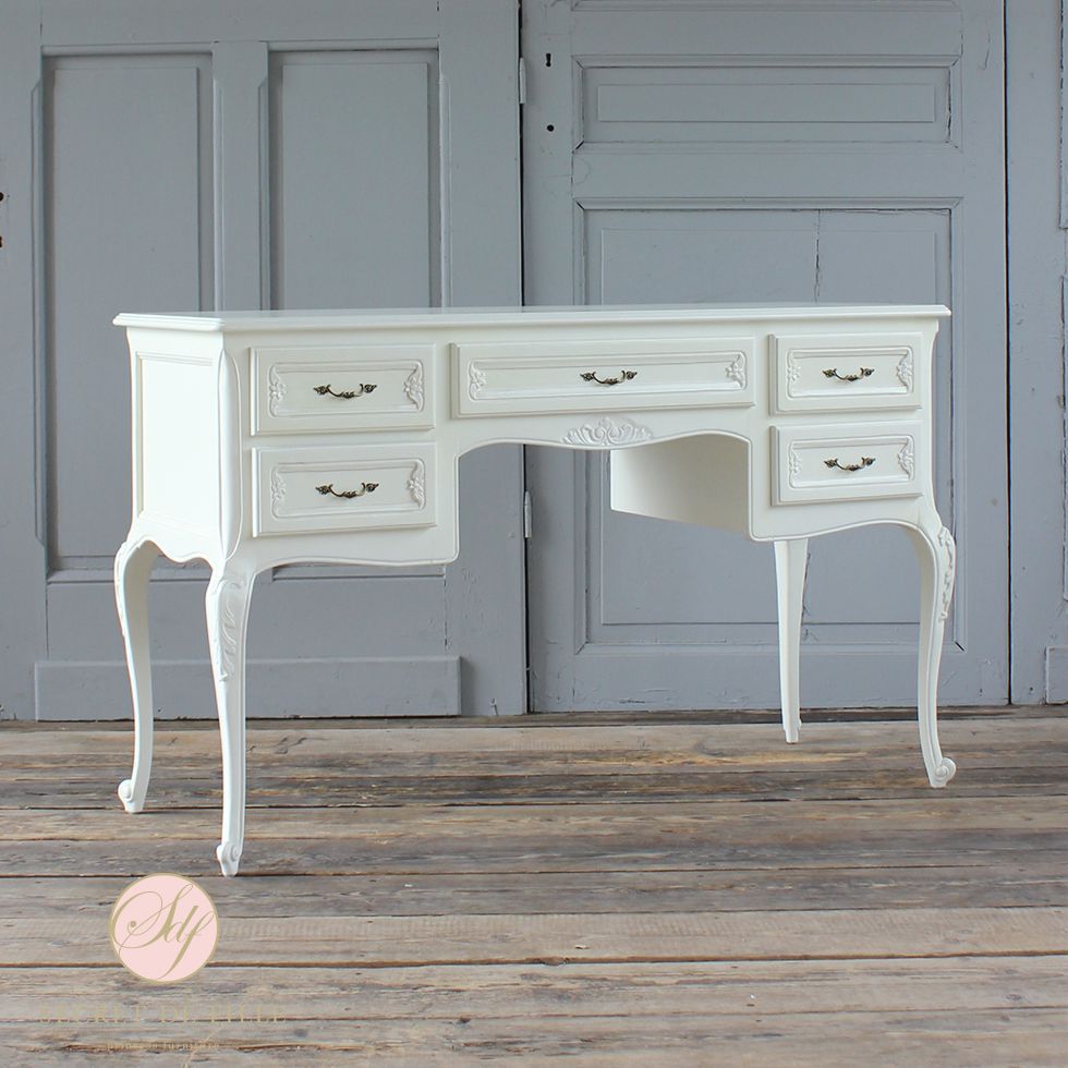 デスク 机 アンティーク 猫脚 英国 姫系 ロココ調 エレガント ゴシック