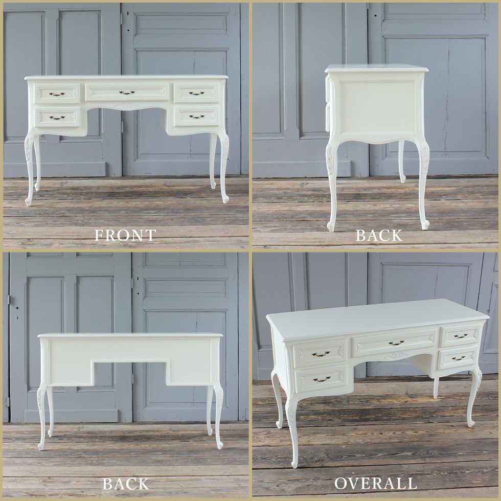 デスク 机 アンティーク 猫脚 英国 姫系 ロココ調 エレガント ゴシック