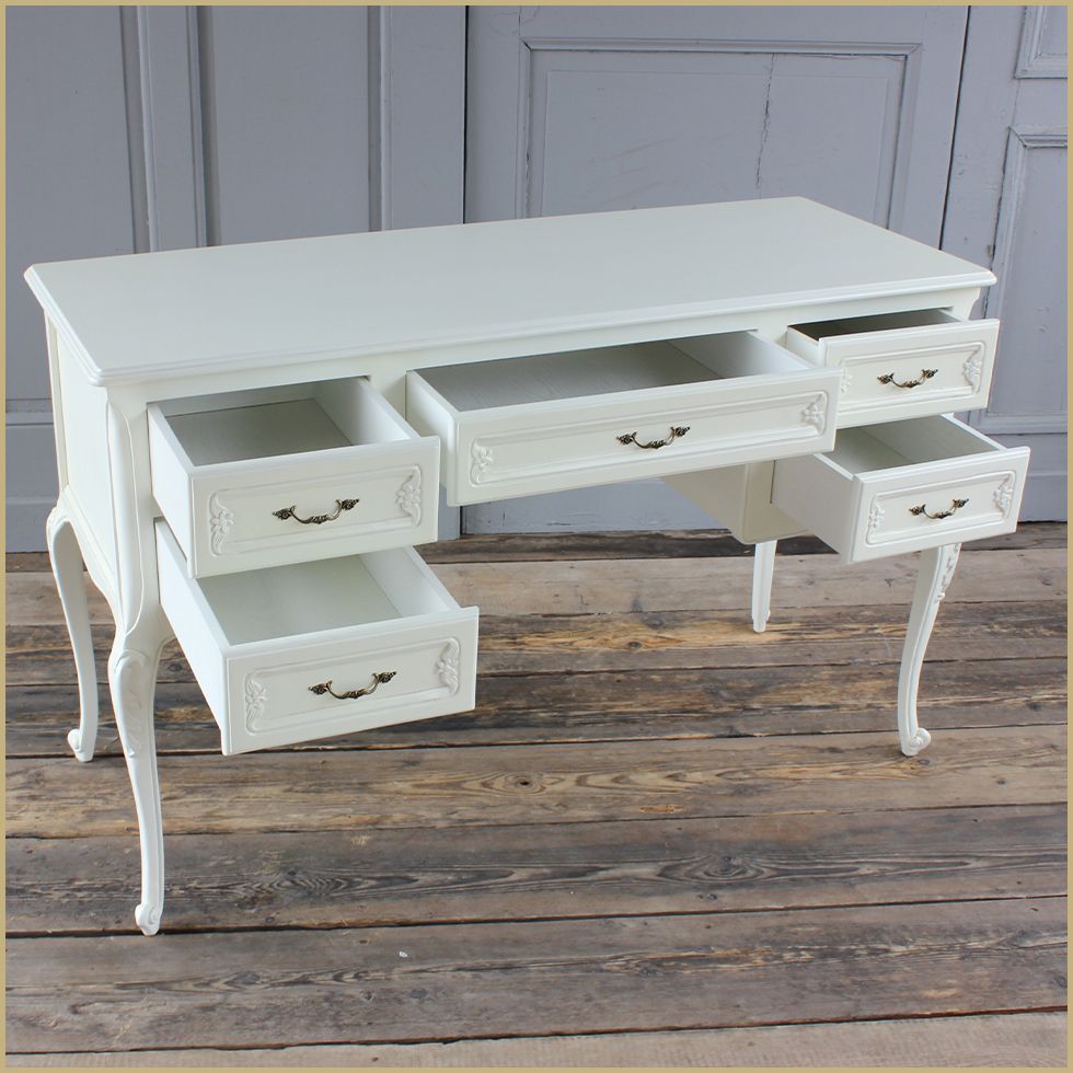 デスク 机 アンティーク 猫脚 英国 姫系 ロココ調 エレガント ゴシック