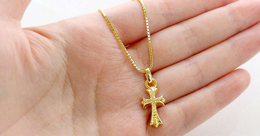 Sears（シアーズ） ペンダントトップ シルバー925 クロス ゴールド