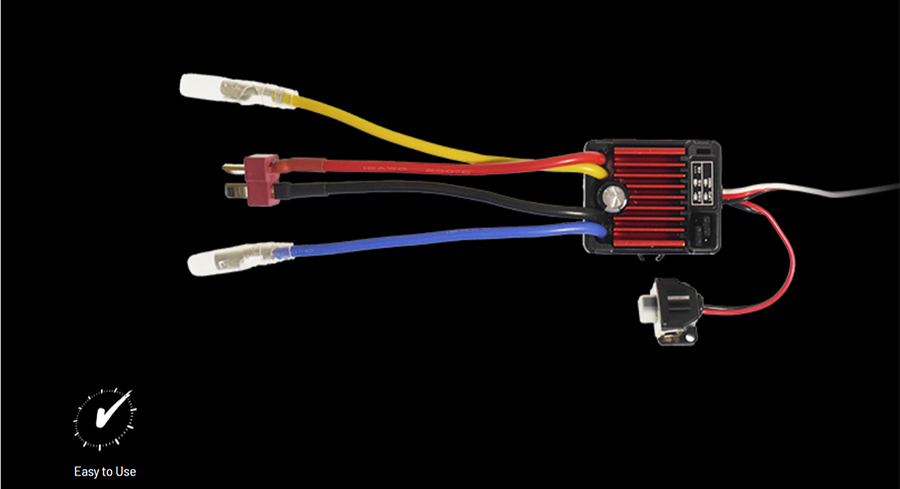 HOBBYWING HOBBYWING QuicRUN-WP-1060-Brushed BEC内蔵3A/6V Tプラグ