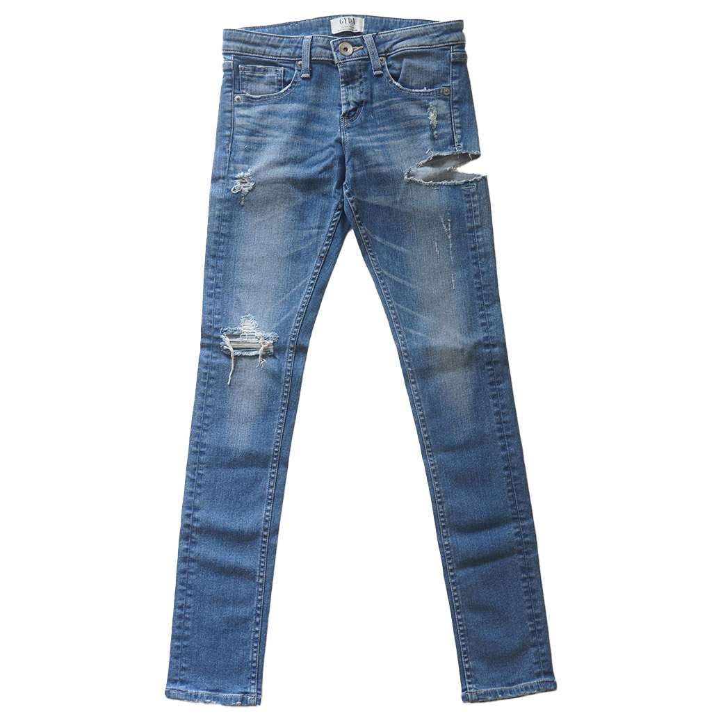 GYDA（ジェイダ） SIDE RIPPED スキニーデニムパンツ /072112490801