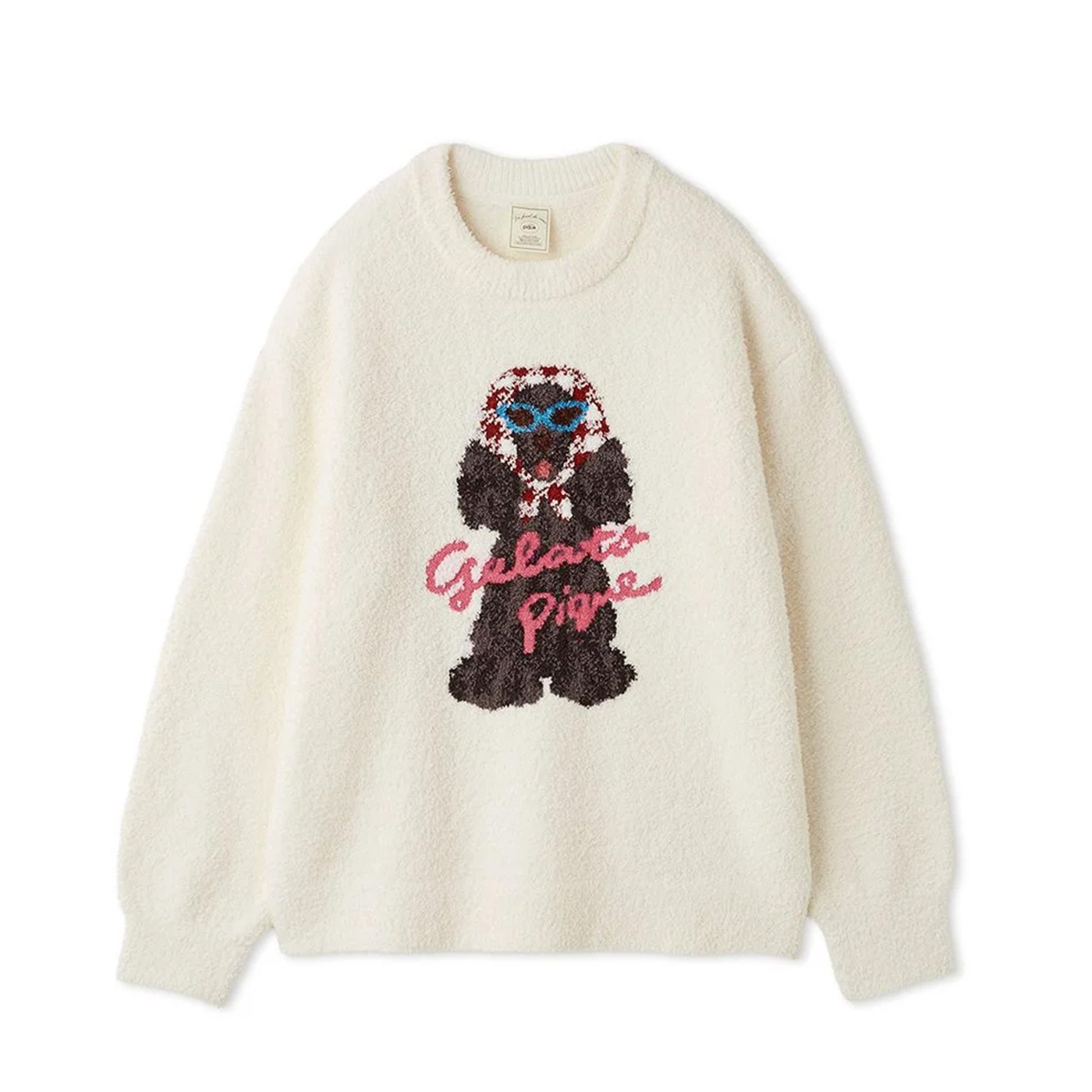 gelato pique（ジェラートピケ） スカーフDOG ジャガードプルオーバー