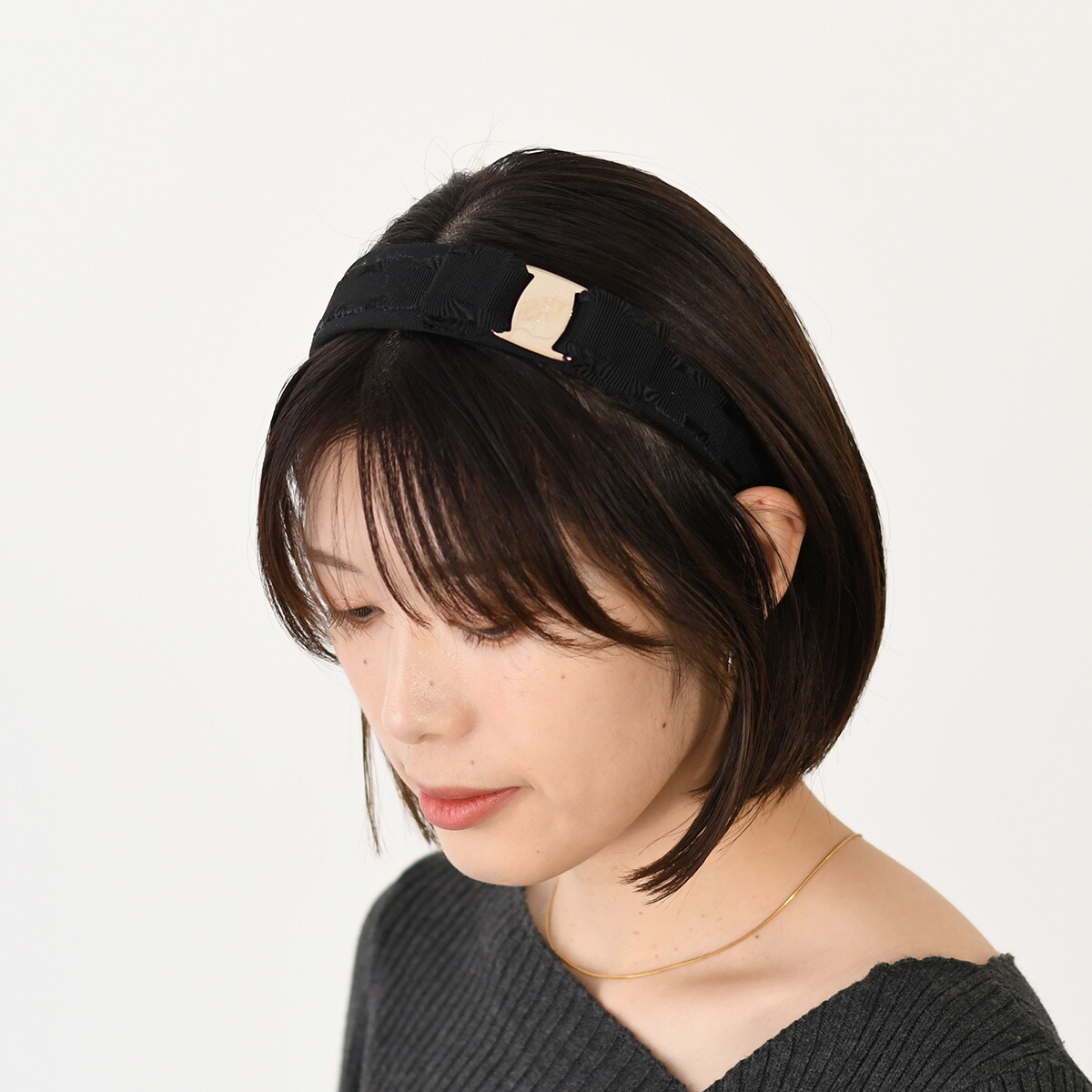 FERRAGAMO（フェラガモ） バレッタ ヘアアクセサリー VARA グログラン