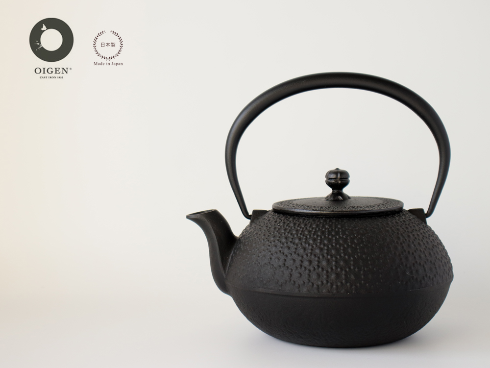 及源鋳造 OIGEN 鉄瓶 新亀甲アラレ 1.25L H-156 南部鉄器 : 雑貨のお店