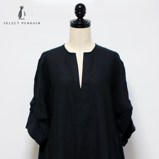 TICCA（ティッカ） ツイストスリーブワンピース tbds-413 国産リネン