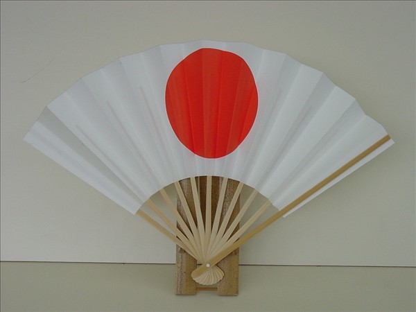 日の丸 扇子 イベント 祭り 祝儀 祭事 27.5cm 9寸11間 白竹 上