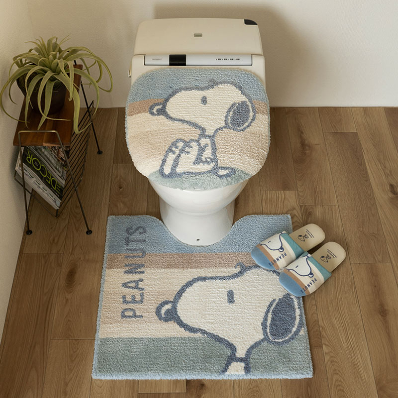 SNOOPY（スヌーピー） トイレマットセット 3点 約58×60cm トイレマット