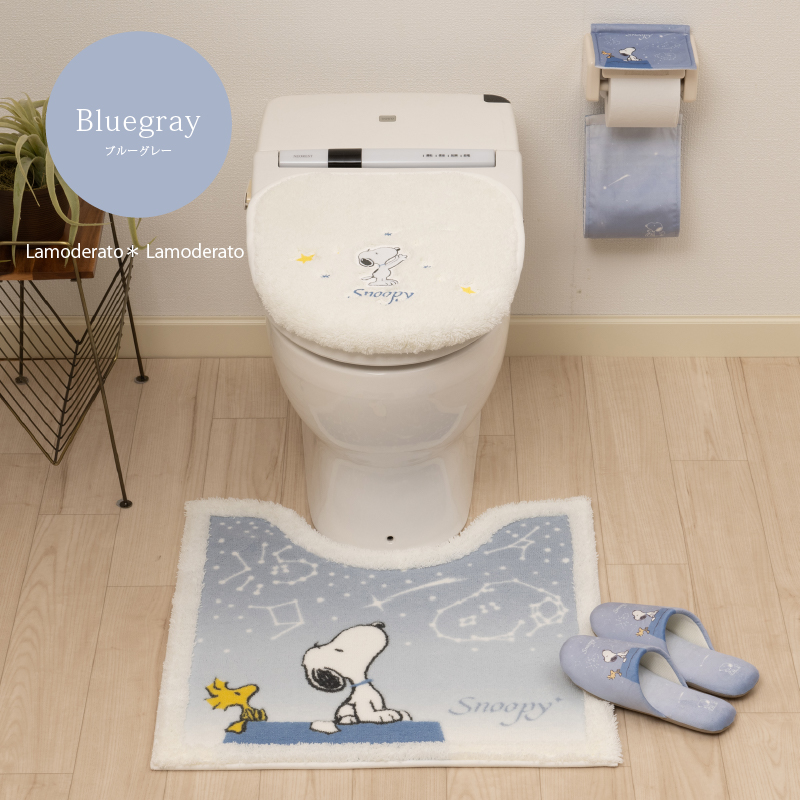 SNOOPY（スヌーピー） トイレマットセット 4点 約60×60cm トイレマット