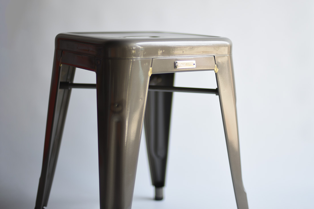 Tolix トリックス H 45 Stool Raw Steel Hスツール ロースチール