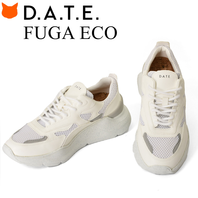 D.A.T.E. スニーカー レディース FUGA date デイト 白 ホワイト 厚底
