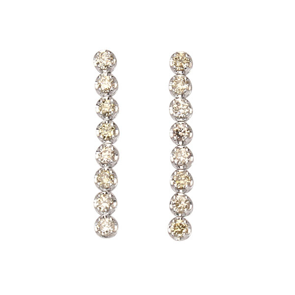 ピアス ダイヤモンド ダイヤ スタッドピアス バーピアス 18金 k18 18k