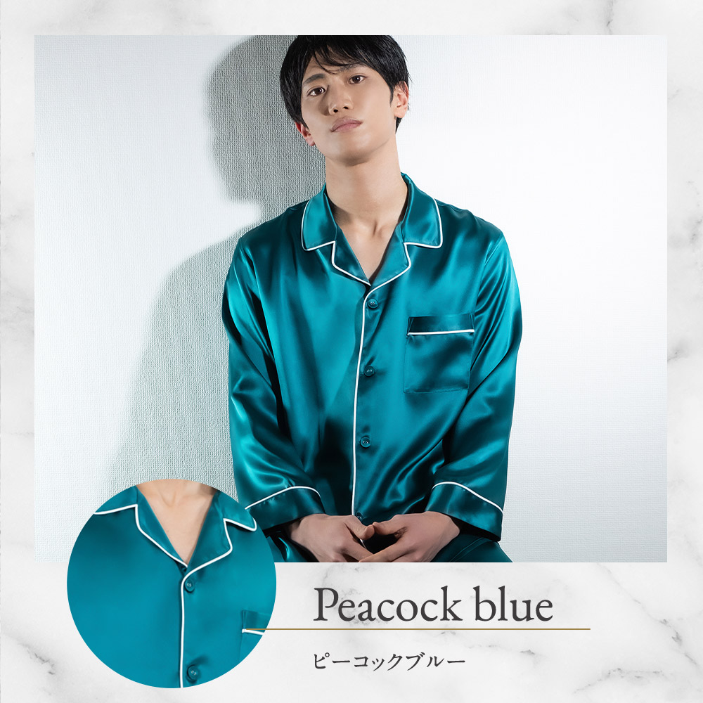 COCOSILK（ココシルク） パジャマ メンズ 上下セット ルームウェア