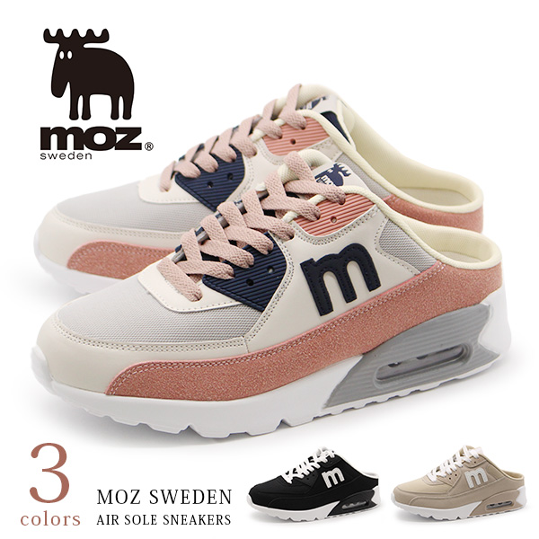 moz（モズ） スニーカー レディース 靴 かかとなし サンダル エアー