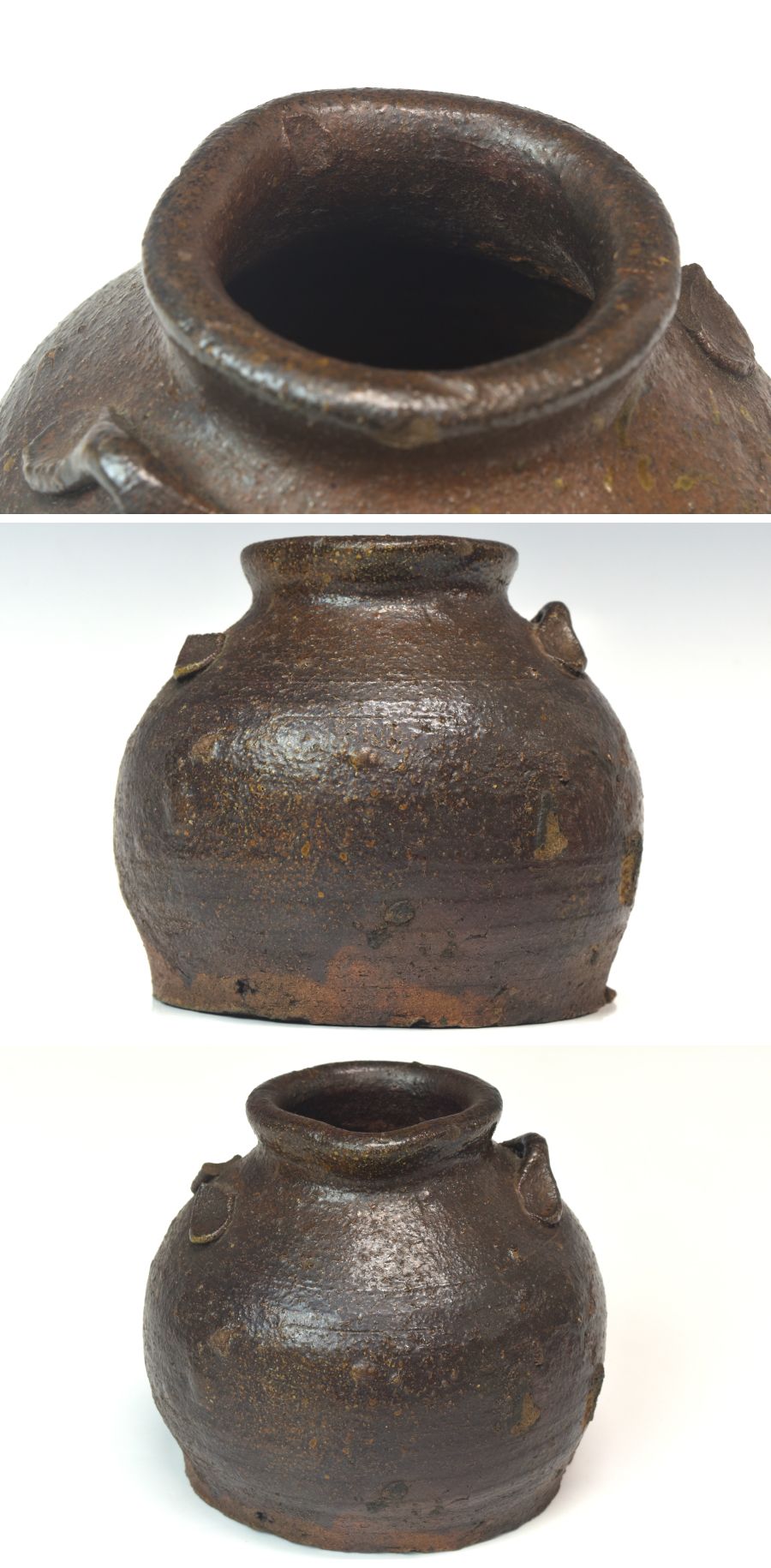 おはぐろ壺 「越前 お歯黒壷」 江戸時代前期 直径13cm 本物保証