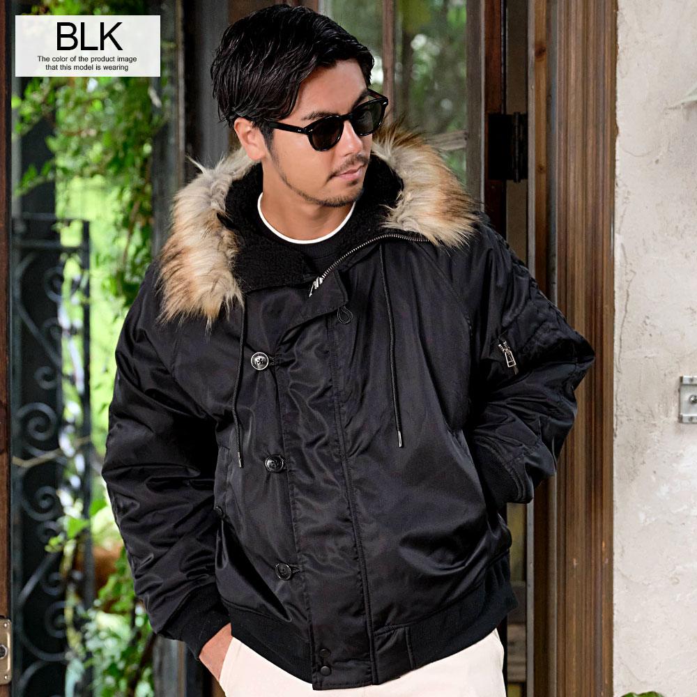 CavariA（キャバリア） N-2B ジャケット メンズ アウター 中綿 裏ボア