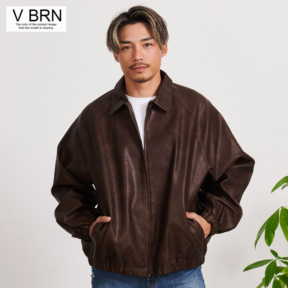 CavariA（キャバリア） レザージャケット メンズ 革ジャン ボンバー