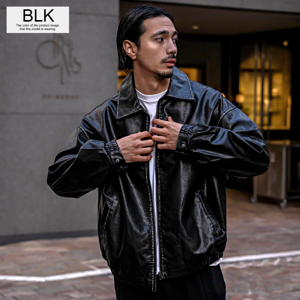 CavariA（キャバリア） レザージャケット メンズ ブルゾン アウター