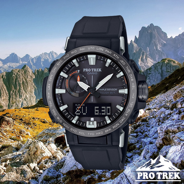 PRO TREK アウトドアにはCASIOの上位モデル「プロトレック」