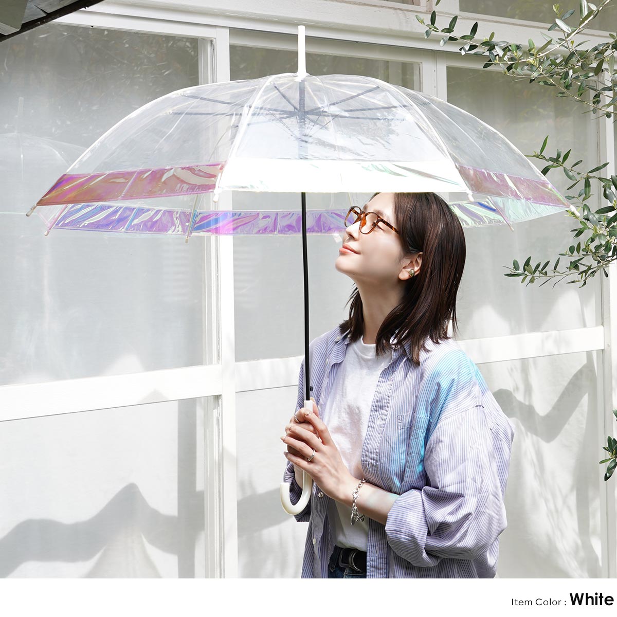 CRUX（クラックス） ビニール傘 オーロラ 傘 ジャンプ おしゃれ 大きい