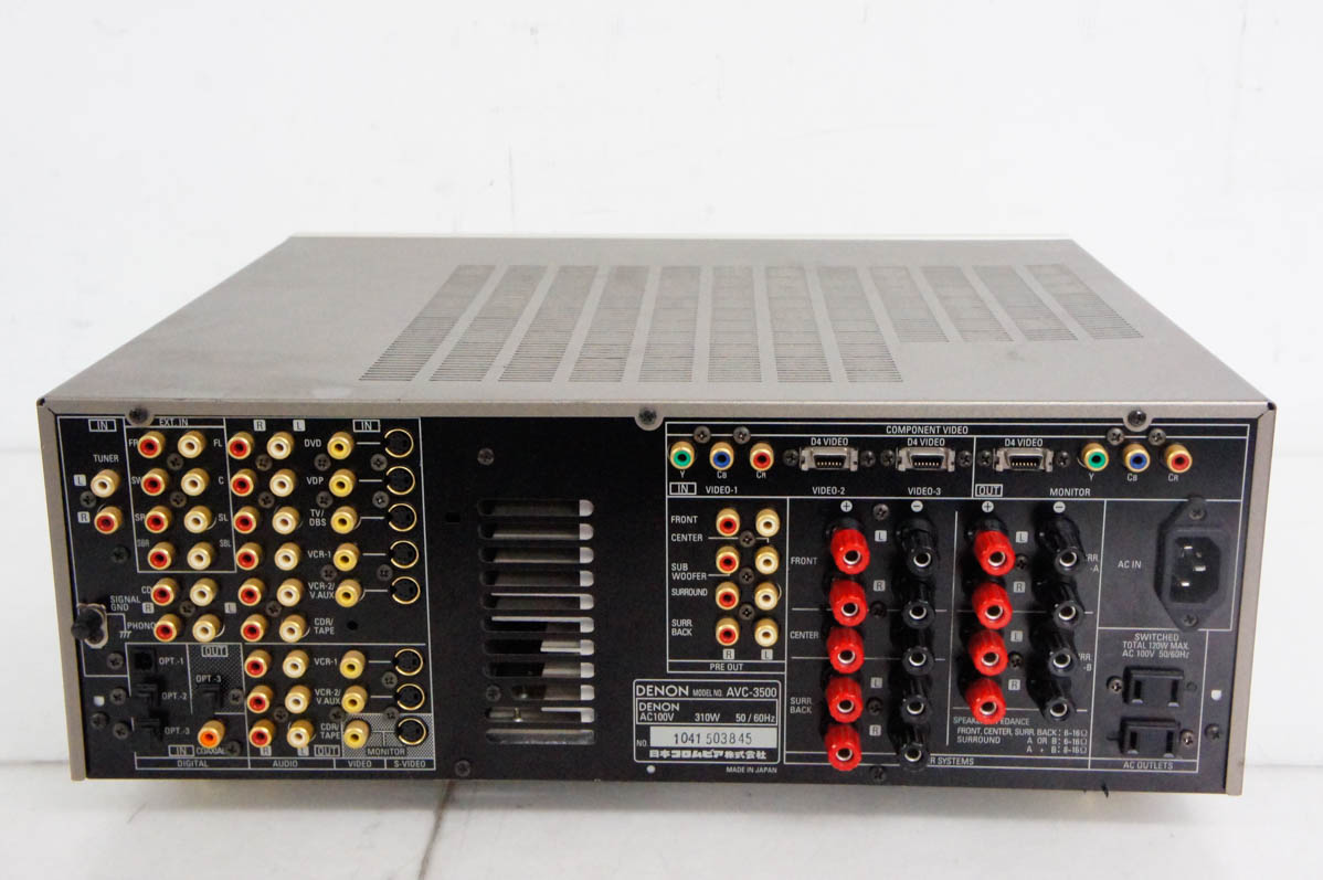 中古 DENONデノン AVサラウンドアンプ AVC-3500 : エスネットショップ