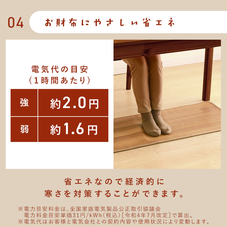 IRIS OHYAMA（アイリスオーヤマ） ホットカーペット 木目調 はっ水 撥