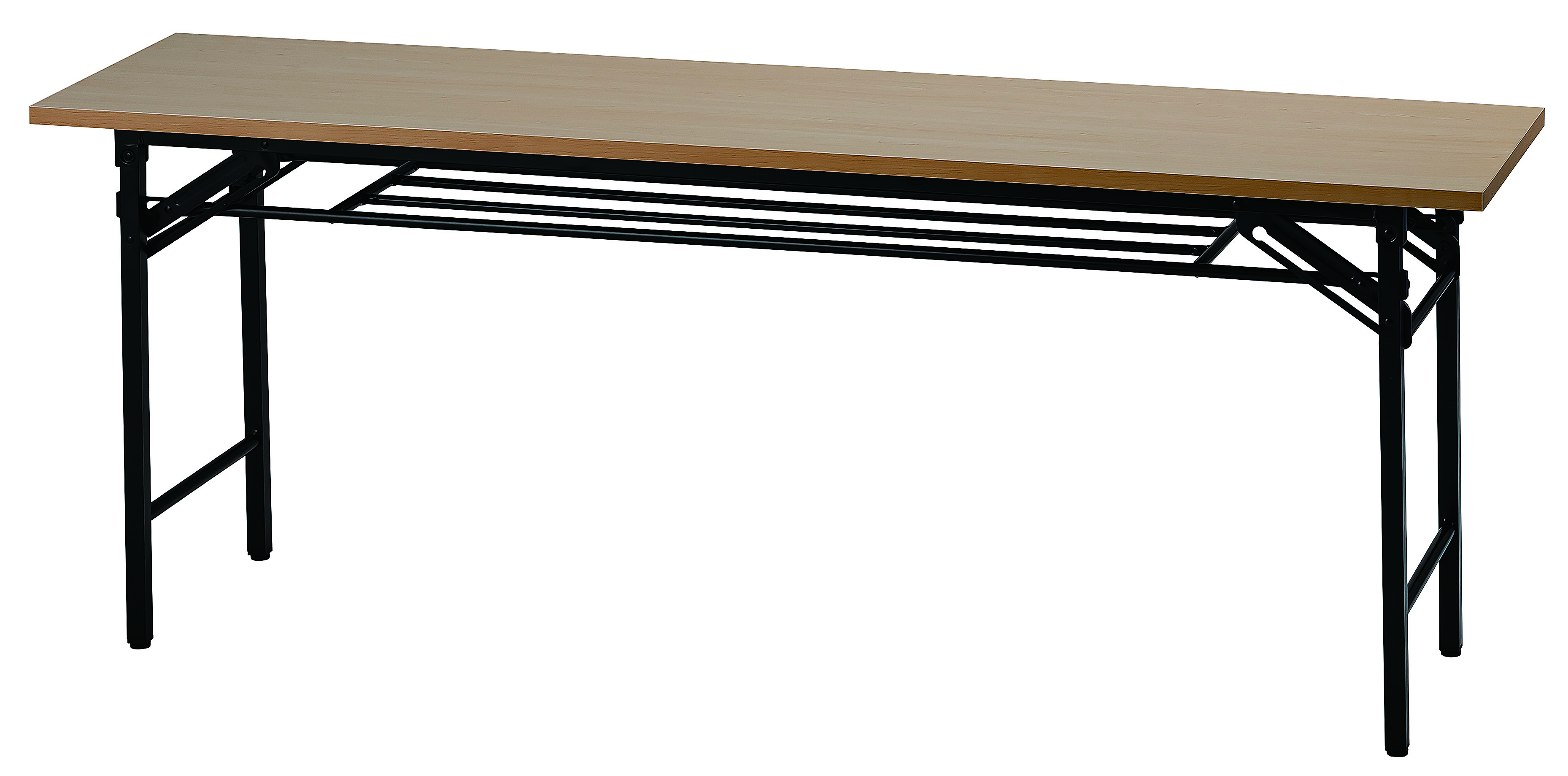 会議用テーブル 折りたたみ 1800 450 700 棚付き 6色 折りたたみ