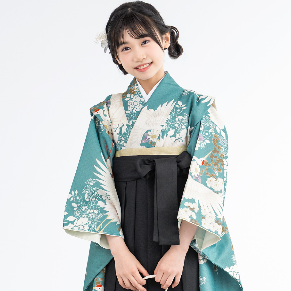 SOUBIEN（創美苑） 袴セット 卒業式 小学生 女の子 ジュニア 白 赤 青