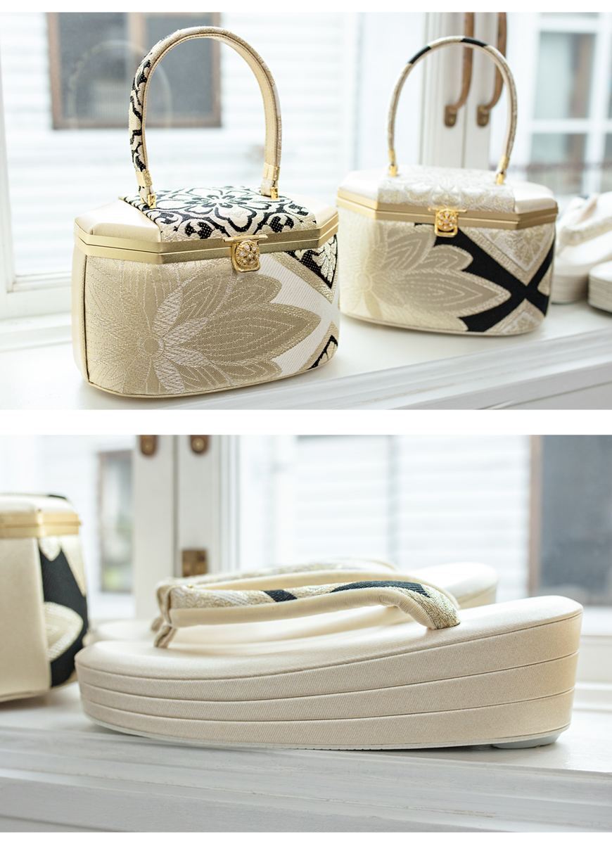 SOUBIEN（創美苑） 草履バッグセット 成人式 振袖 卒業式 金 銀 撥水