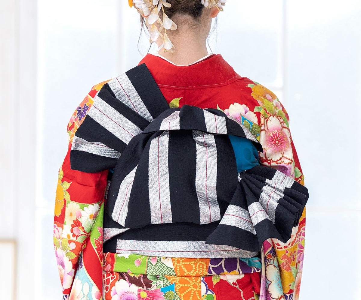 振袖 帯締め 半襟 セット 成人式 販売 日本製 7点セット 絵羽柄 赤系