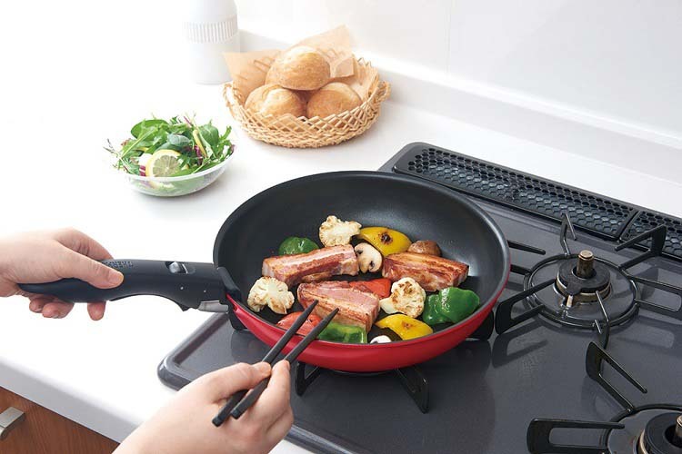 サーモス 取っ手のとれるフライパン 9点セットCA ブライトレッド KSC