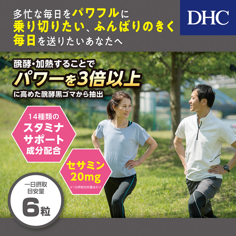 DHC 発酵黒セサミン+スタミナ 20日分 ( 120粒 )/ DHCサプリメント