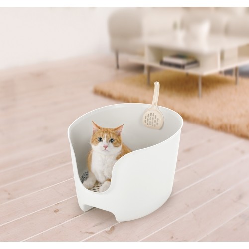 リッチェル ラプレ 壁高ネコトイレ ホワイト ( 1個 )/ リッチェル