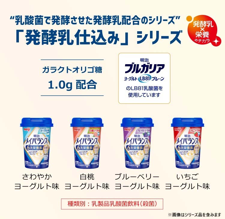 メイバランスミニ カップ 発酵乳仕込みシリーズ ギフトBOX 4種類*3本