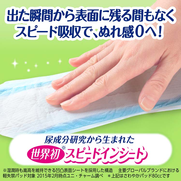 ライフリー さわやかパッド 80cc 女性用 尿ケアパッド 23cm ( 45枚入