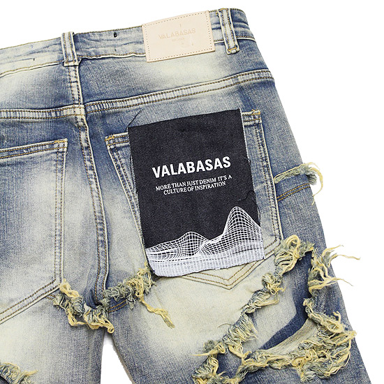 VALABASAS ヴァラバサス フレアデニムパンツ EYEORE STACKED FLARE