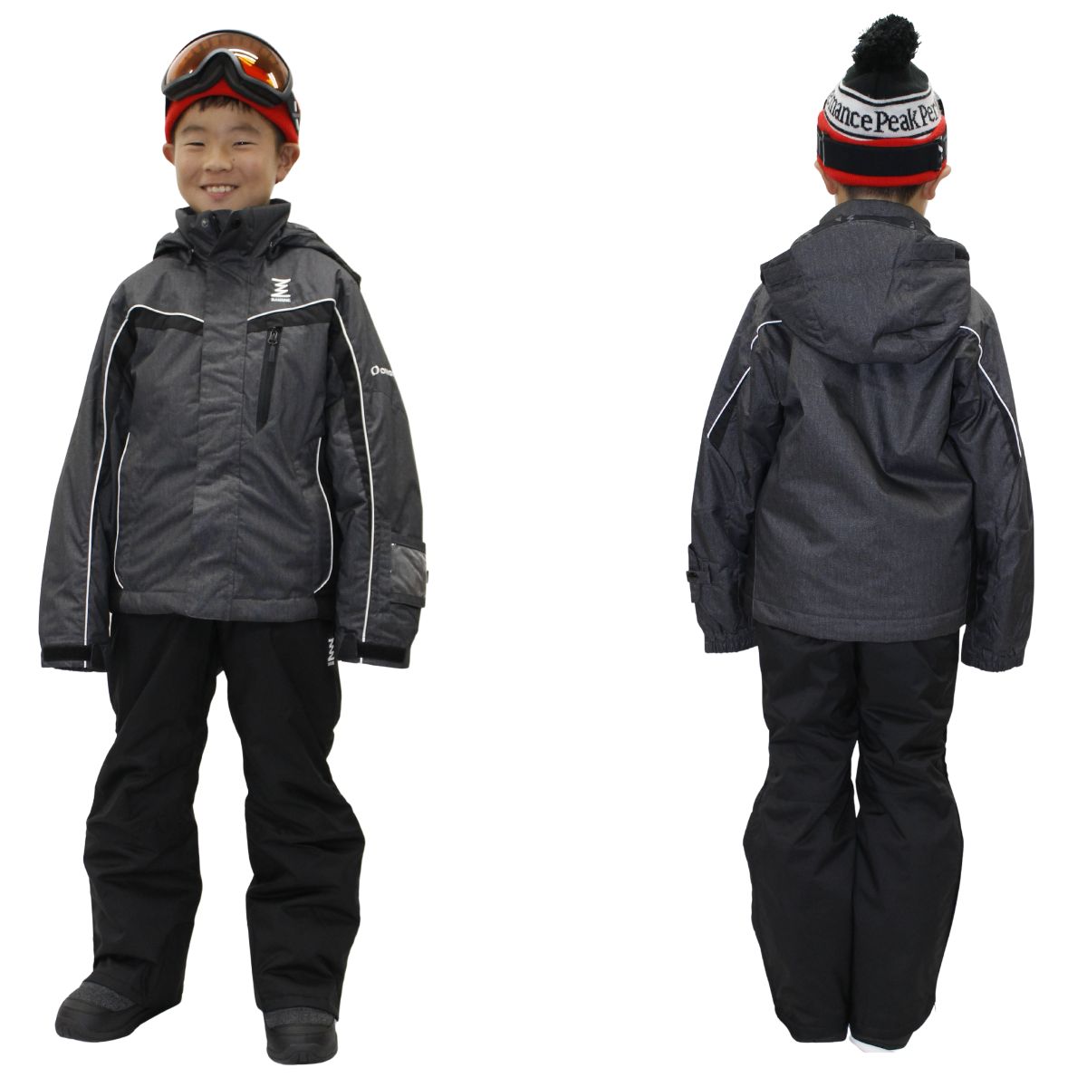 ジュニア スキーウェア 上下セット サイドオープンパンツ仕様 子供用