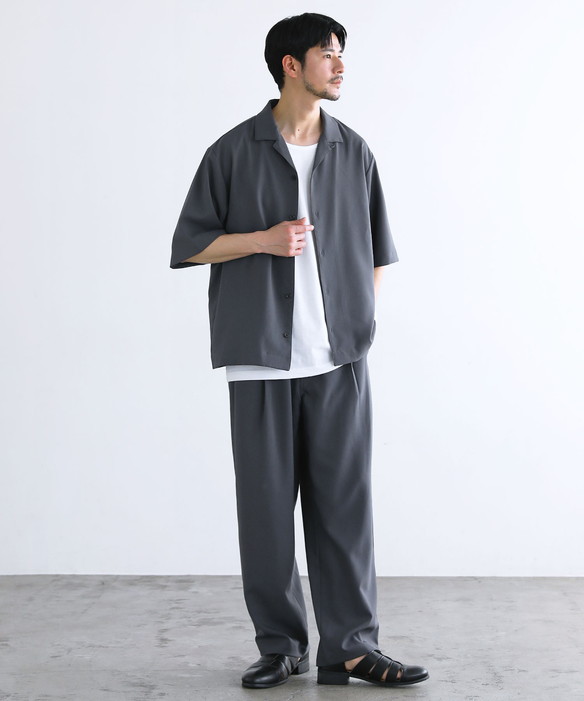 セットアップ 3点セット】メンズ 夏 春 半袖 オープンカラーシャツ