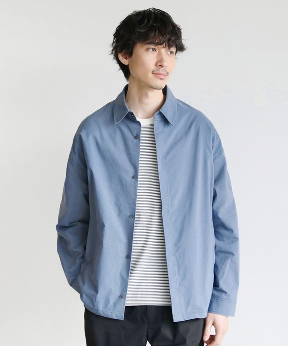 シャツジャケット ジャケット ブルゾン メンズ 長袖 レギュラーカラー