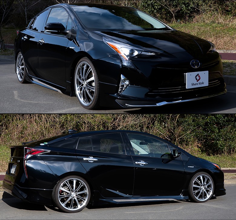 シェアスタイル プリウス 50系 モデリスタ エアロ 用サイドメッキ
