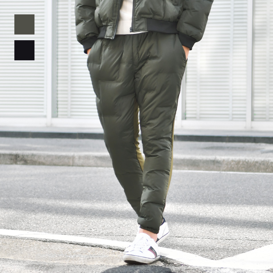 EVOLUTION（エボリューション） ダウンパンツ メンズ ジョガーパンツ