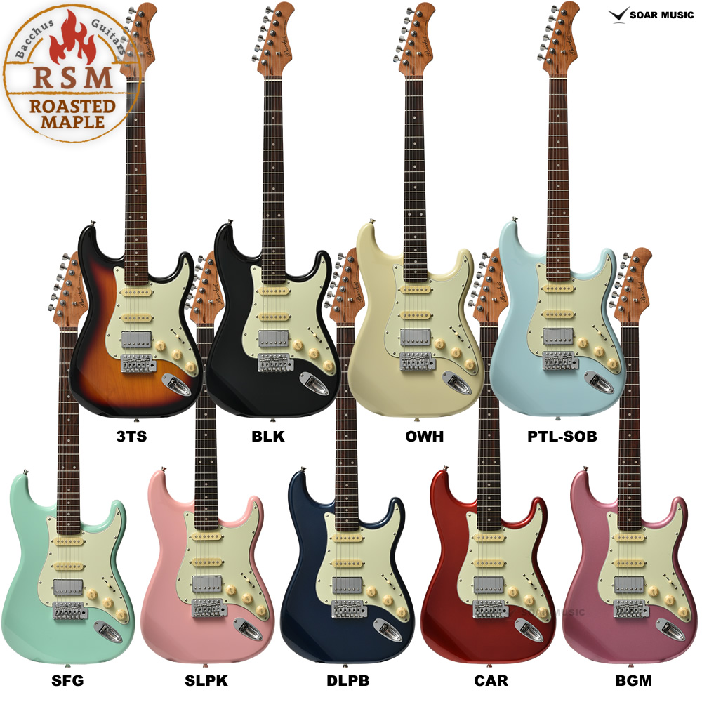 Bacchus（バッカス） BST-2-RSM/R ローステッドメイプルネック採用