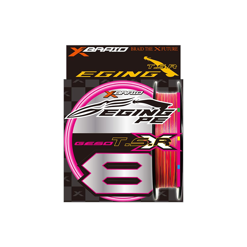 YGK XBRAID / エックスブレイド GESO TSR X8 エギング PEライン 新蛍光